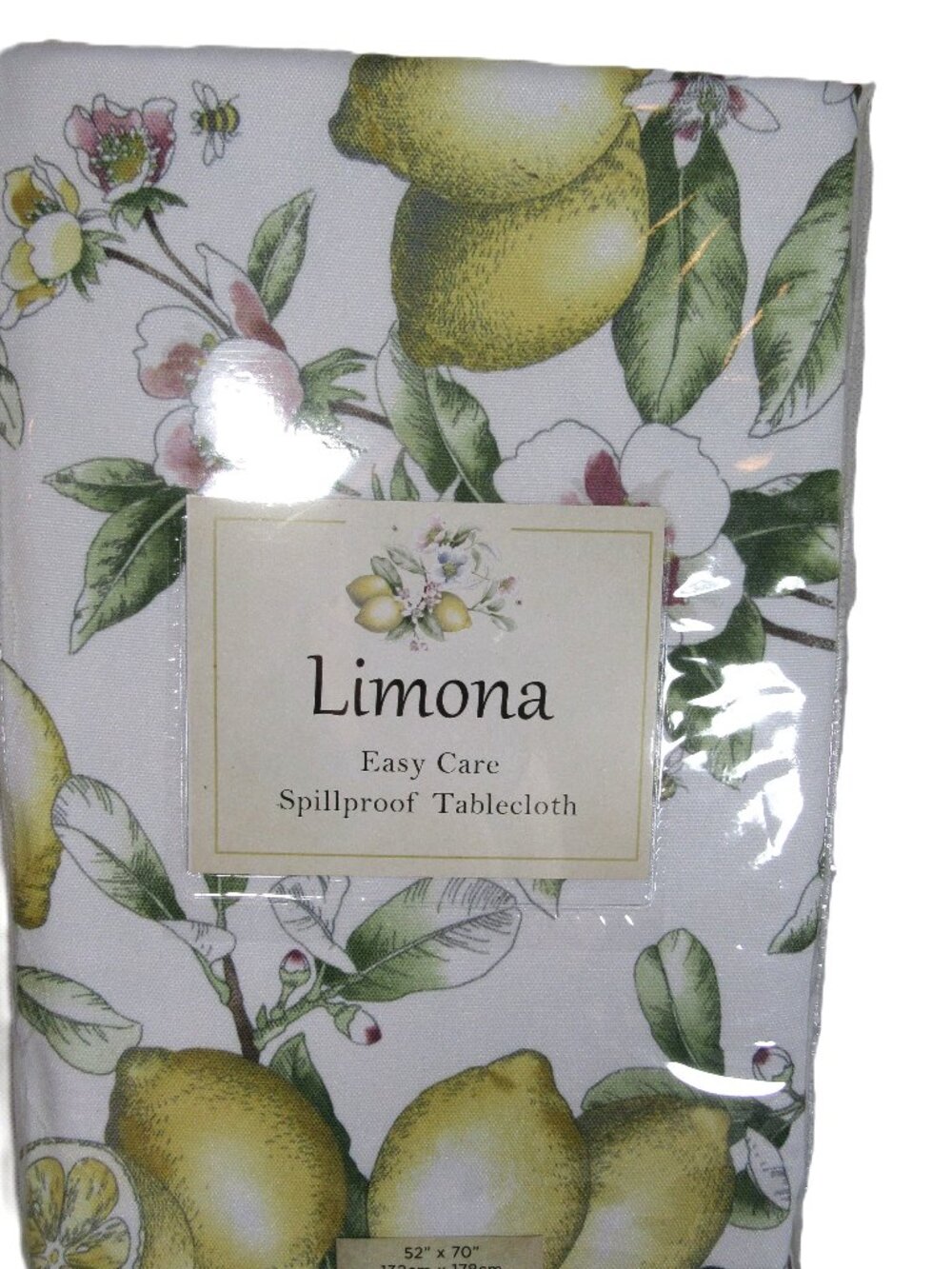 LIMONA RECTANGULAR TABLE CLOTH NEW, INDOOR + OUTDOOR, WIPE CLEAN OR WASH PRETTY